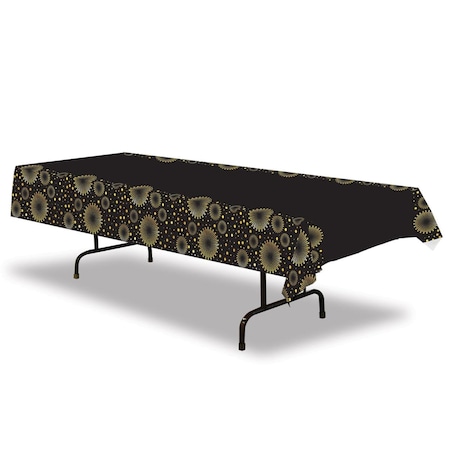 Goldengifts 54 x 108 in. Plastic Celebrate Tablecover, 12PK GO1692980